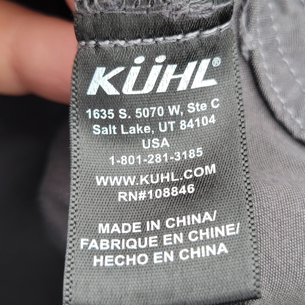 Kuhl Womens Cargo Shorts Gray Size 14 Hiking Outdoor Stretch Cotton Blend Summer - Picture 5 of 8